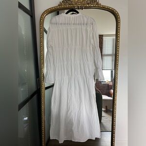 Zara White Long Sleeve Nightgown